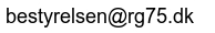 For at undgå spam kan e-mail adresser ikke ses på sider der ikke er password beskyttet. bestyrelsen